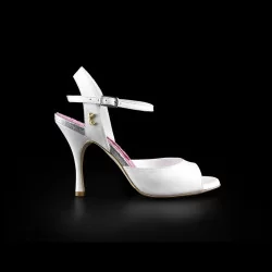A1 Perlato Bianco heel 9 cm