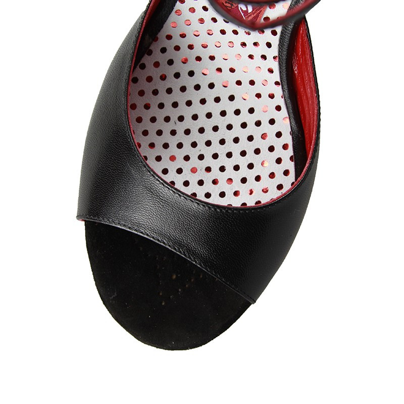 A1CL Nappa Nero lucido heel 7 cm