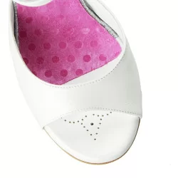 A1 Perlato Bianco heel 7 cm