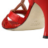 A32C Nappa Rosso cangiante heel 7 cm