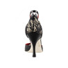 A22 Nappa Nera Pizzo heel 8 cm