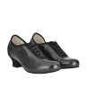 Pratica Donna Nappa Nera heel 4 cm