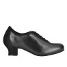 Pratica Donna Nappa Nera heel 4 cm