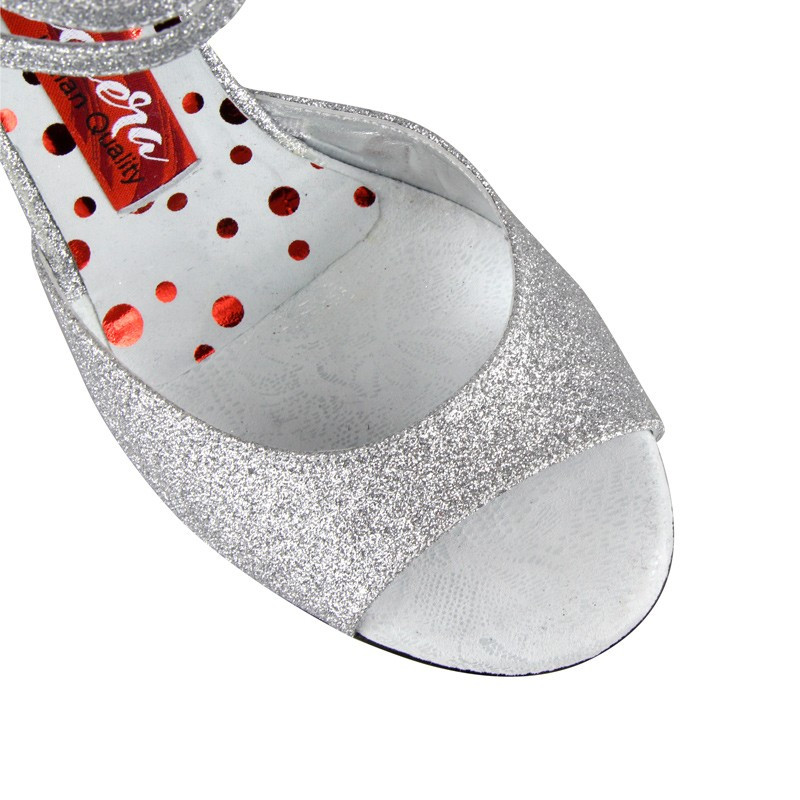 A31 Glitterino Argento Tacco 7 cm SCARPE IN PRENOTAZIONE