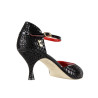 B8 Pitone nero heel 6 cm BOOKING SHOES