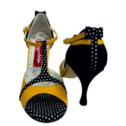 A26 Yellow Pois Tacco 8 cm