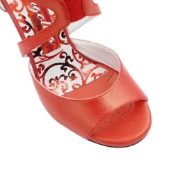 A25 Rosso Perlato heel 7 cm BOOKING SHOES