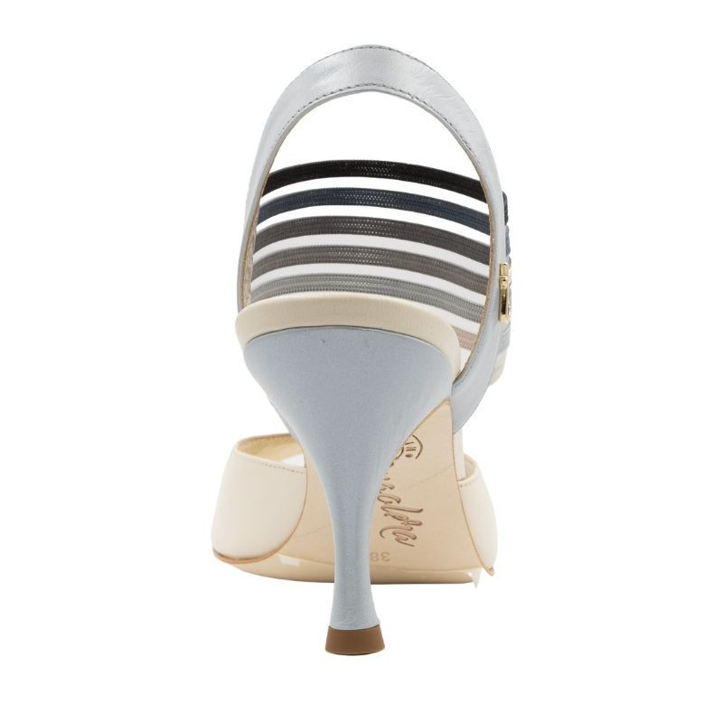 E1 Fumè Nappa Beige Tacco 7 cm SCARPE IN PRENOTAZIONE