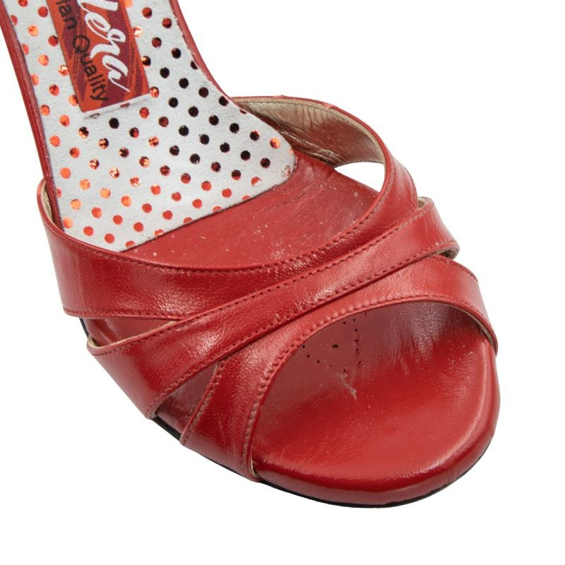 A6CL Rosso Nappa Heel 8 cm