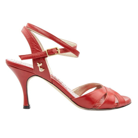 A6CL Rosso Nappa Tacco 8 cm SCARPE IN PRENOTAZIONE