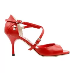 A8B Nappa Rossa Heel 7 cm BOOKING SHOES