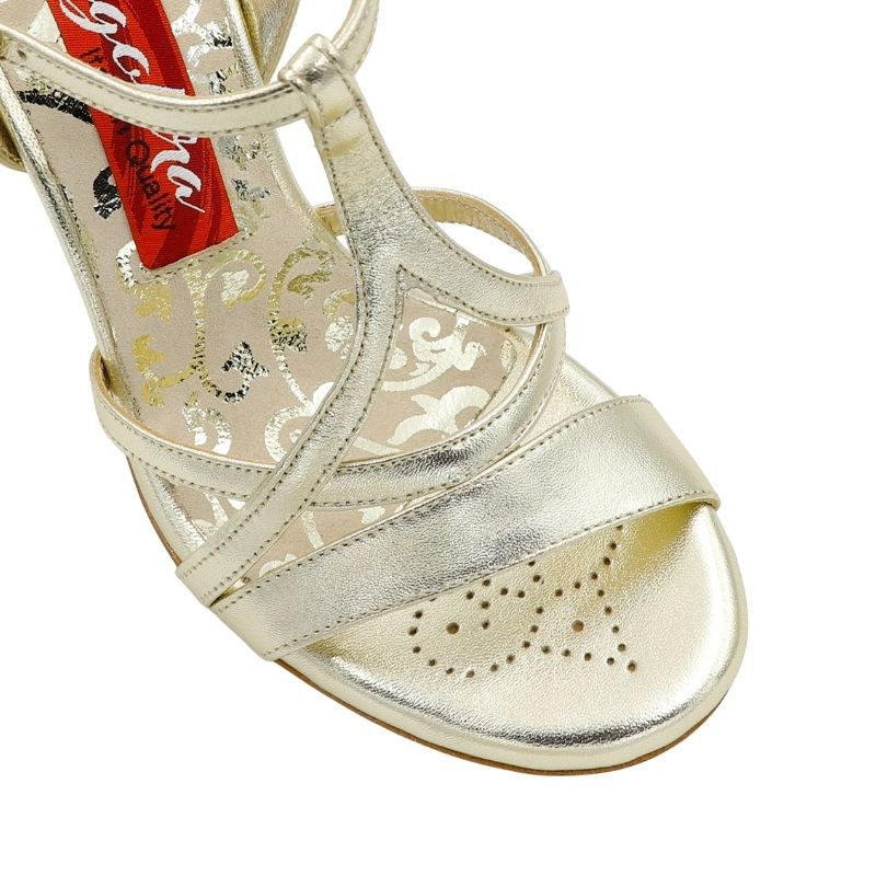 A11 Laminato Platino heel 9 cm BOOKING SHOES