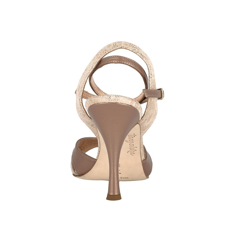 A6CL Perlato Camoscio Rame Tacco 9 cm