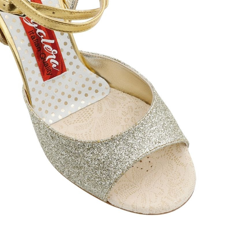 A1CL Glitter Oro Tacco 9 cm