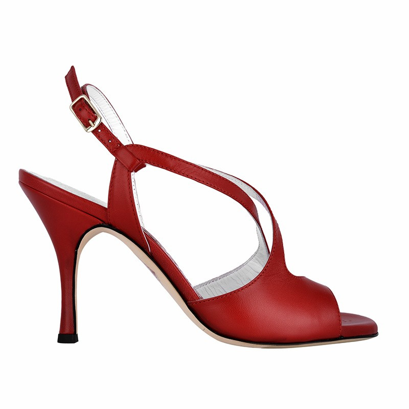 A4 Nappa Corallo heel 9 cm