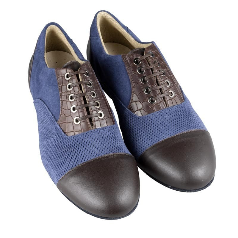 106 Oxford Blu Brown BOOKING SHOES