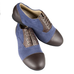 106 Oxford Blu Brown BOOKING SHOES
