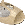 A12 Vernice stampa Cocco Beige heel 9 cm