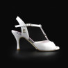 A1T Bianco Glitter Heel 7 cm