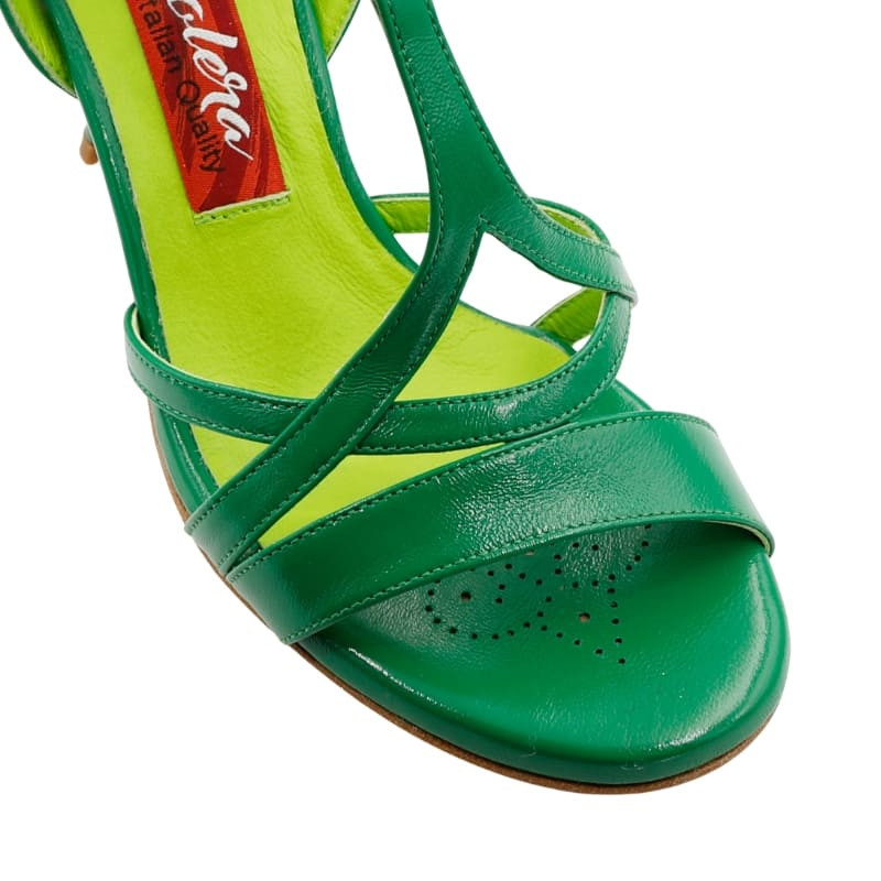 A11 Verde Nappa Soft Heel 8 cm