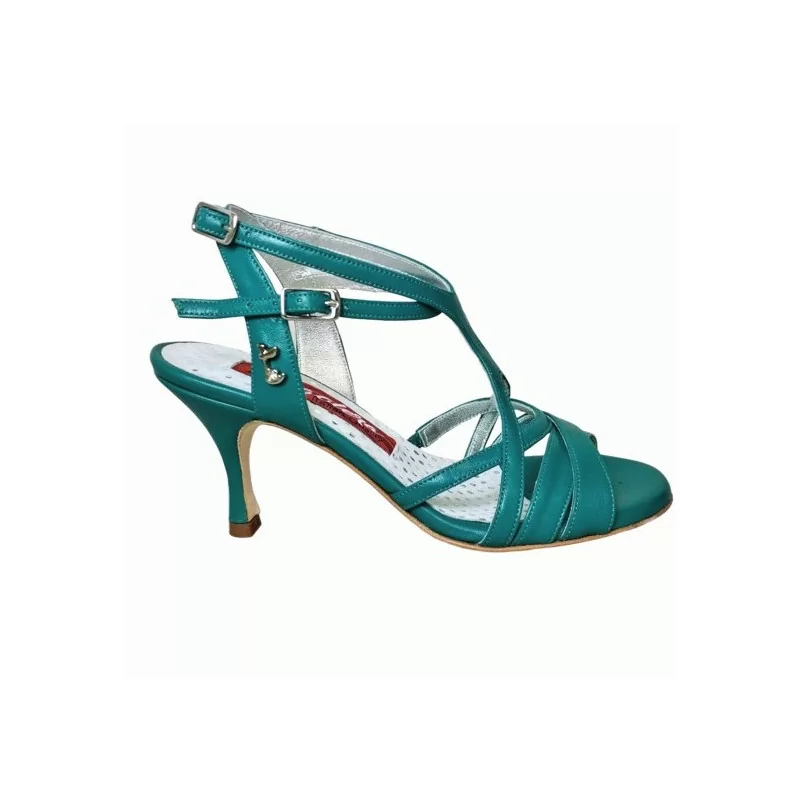 A11Bis Verde Smeraldo Heel 7 cm Leather sole Regular fit