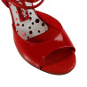 Scarpa da tango donna in vernice soft color rosso | Tangolera Shoes