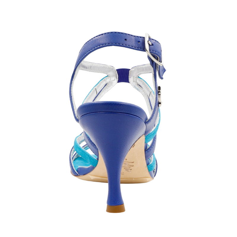 Scarpa da tango donna in nappa color bluette | Tangolera Shoes