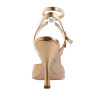 Women's tango shoe in gold laminated leather | Tangolera Shoes