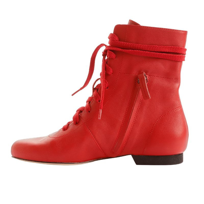 Scarpa da tango donna in nappa color rosso | Tangolera Shoes