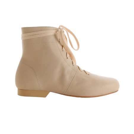 Scarpa da tango donna in Nappa color beige| Tangolera Shoes