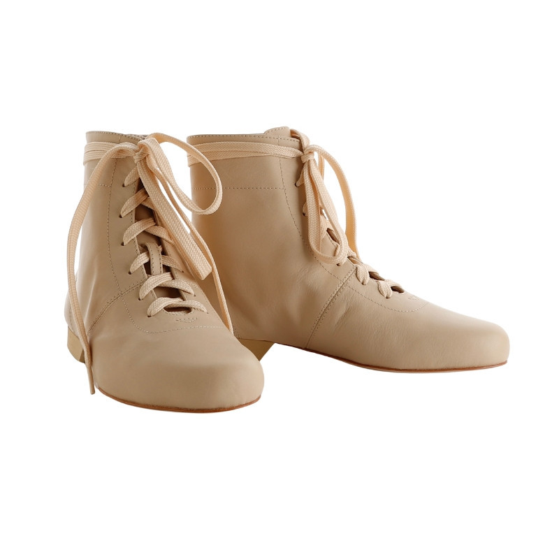 Scarpa da tango donna in Nappa color beige| Tangolera Shoes