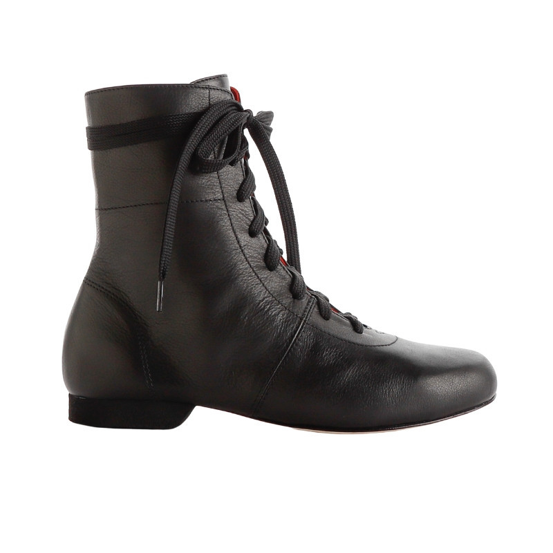 Women's tango shoe in black Nappa leather | Tangolera Shoes