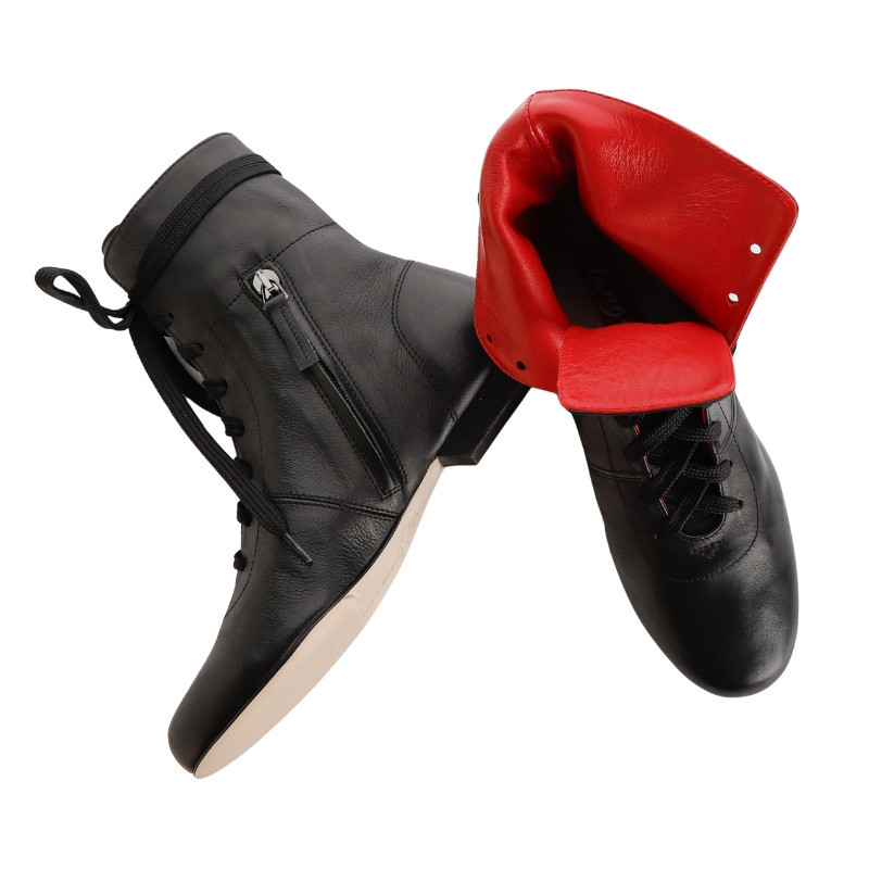 Women's tango shoe in black Nappa leather | Tangolera Shoes