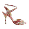 Women's tango shoe in fantasy flower Nappa leather | Tangolera Shoes