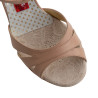 Women's tango shoe in beige nappa leather | Tangolera Shoes