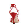 Scarpa da tango donna in vernice soft color rosso | Tangolera Shoes