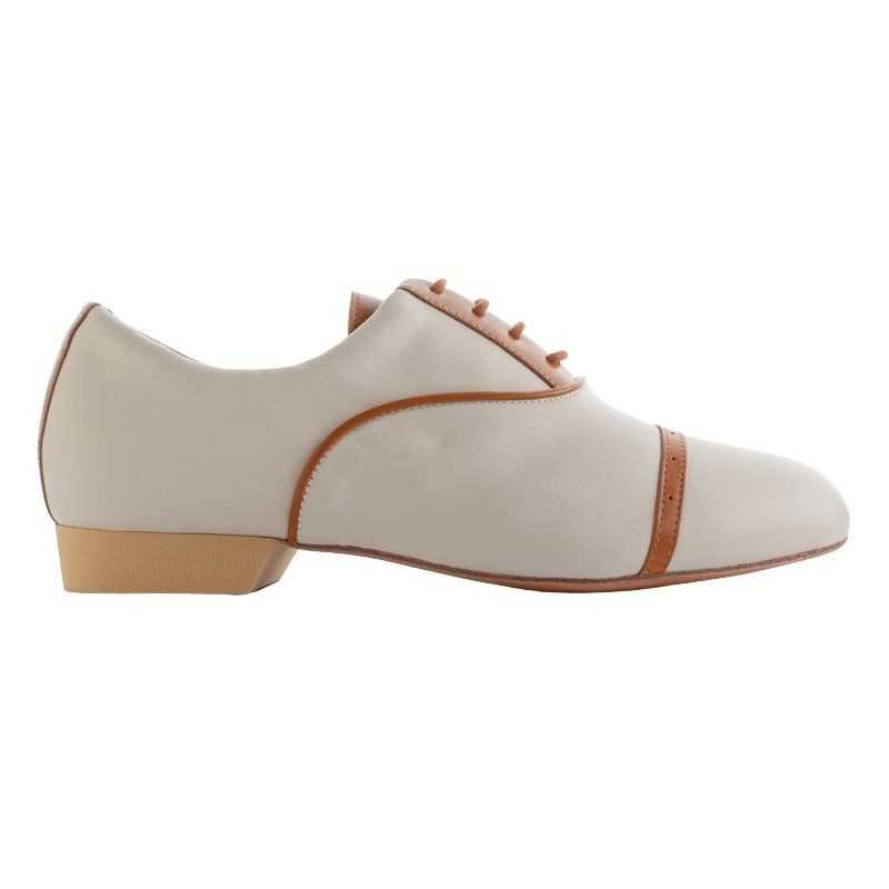 127 Ghiaccio Cuoio Suola Cuoio Men's tango shoe | Tangolera Shoes