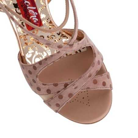 A4 Beige Pois Tacco 7 cm SCARPE IN PRENOTAZIONE