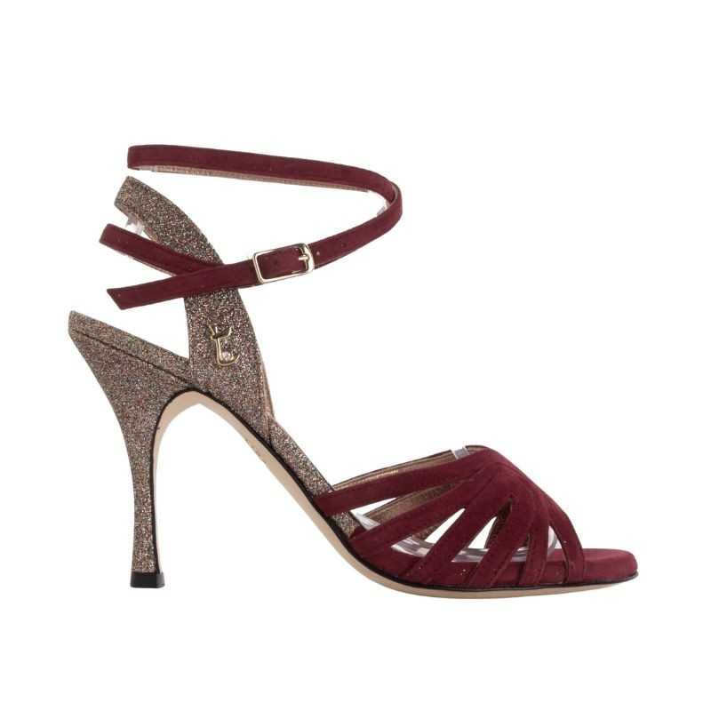 A33CL Bordeaux Camoscio Tacco 9 cm SCARPE IN PRENOTAZIONE