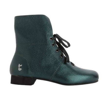 Stivaletto Donna Verde Suola Bufalina