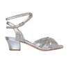 Buy D32 Argento Pitoncino Cangiante Heel 4 cm BOOKING SHOES
