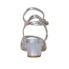 Buy D32 Argento Pitoncino Cangiante Heel 4 cm
