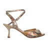 A1 Platino Fiori Heel 6 cm