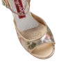 A1 Platino Fiori Heel 6 cm