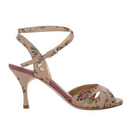 Scarpa da tango donna in Nappa color Beige | Tangolera Shoes