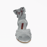 Buy D32 Argento Pitoncino Cangiante Heel 4 cm