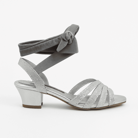 Buy D32 Argento Pitoncino Cangiante Heel 4 cm