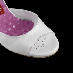A1 Perlato Bianco heel 9 cm