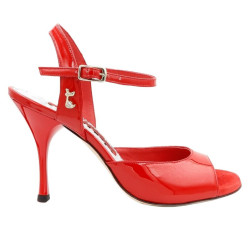 A1 Vernice Rossa heel 9 cm BOOKING SHOES