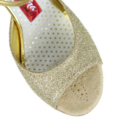 A1CL Glitter Oro heel 7 cm BOOKING SHOES